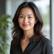 Portrait of Ms. Sarah Chen, HR and Organizational Development Specialist.