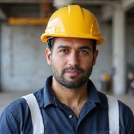 Portrait of Engineer Ahmed Khan, Operations Manager.