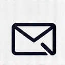 A sleek email envelope icon, symbolizing digital correspondence. The design is modern and minimalist.