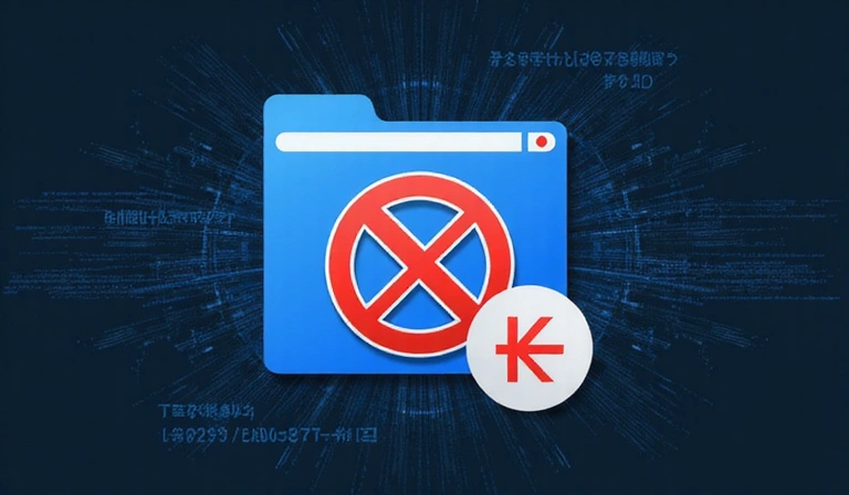 Browser icon with a 'do not track' symbol